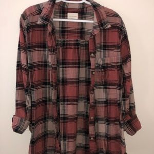 American eagle distressed flannel